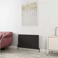 Eastbrook Kingswood paneelradiator 100x60cm 1064W zwart mat