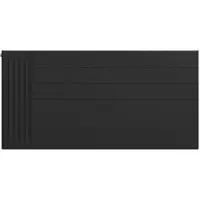 Eastbrook plaat voor paneelradiator met streep 120x60cm zwart mat