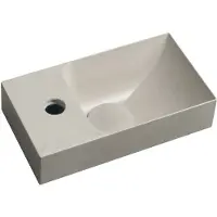 Sapho Piccolino fontein beton kraangat links 31x17cm zand