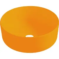 Best design Luzz waskom 40cm keramiek oranje mat