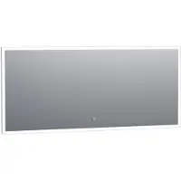 Brauer Jade rechthoekige spiegel met verlichting 160x70cm