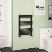 Eastbrook Imperia 2 koloms handdoekradiator 60x85cm 772W zwart mat