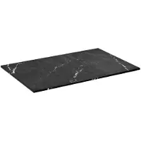Sapho Skara wastafelblad solid surface 80cm zwart