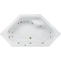 Lambini Designs Venetië bubbelbad 145x145cm elektronisch met 6+4+2 hydrojets goud