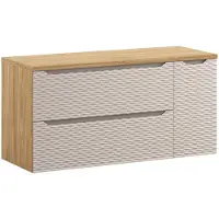 Comad Ocean Beige badmeubel 120cm met 30cm deur en wastafelblad