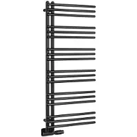 Aqualine Poseidon handdoekradiator 45x114cm 380W mat zwart