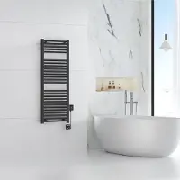 Mueller Stala elektrische radiator met Smart Wifi 45x118.5cm mat zwart 700W