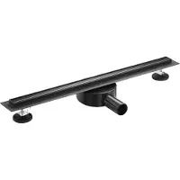 Badstuber douchegoot 60cm zwart