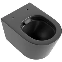 Mondiaz Lavie toiletpot randloos en diepspoel dark grey