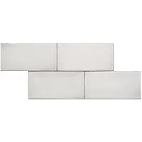 Terre d'Azur Terre-Spatula wandtegel 10x20cm wit