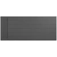 Eastbrook plaat voor paneelradiator met streep 140x60cm antraciet