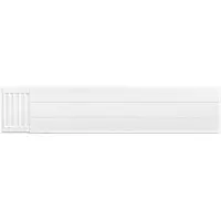 Eastbrook plaat voor paneelradiator met streep 140x30cm wit glans