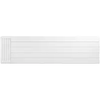 Eastbrook plaat voor paneelradiator met streep 180x50cm wit glans