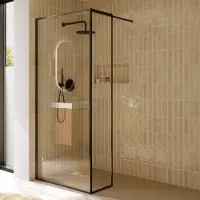 Riho Define inloopdouche l-vorm 90x40x200cm ijzer verouderd mat