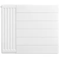 Eastbrook plaat voor paneelradiator met streep 70x60cm wit glans