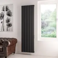 Eastbrook Derwent elektrische paneelradiator 50x180cm 1000W zwart mat