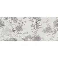 Jabo Borneo White wandtegel bloem 30x75cm gerectificeerd