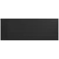 Eastbrook plaat voor paneelradiator met streep 160x60cm zwart mat