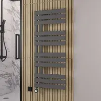 Eastbrook Brockworth elektrische handdoekradiator 50x120cm 700W antraciet mat
