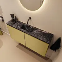 Mondiaz Ture DLux toiletmeubel 100cm oro met wastafel lava midden zonder kraangat