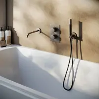 Saniclear Iron Pro inbouw badkraan verouderd ijzer - gunmetal