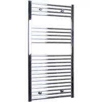 Sanicare design handdoekradiator 60x120cm midden aansluiting chroom