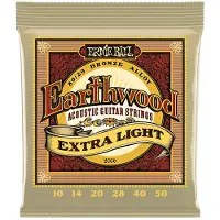 Ernie Ball Earthwood Acoustic 80/20 Extra Light 2006 - Gitaarsnaren voor westerngitaar .010-.050