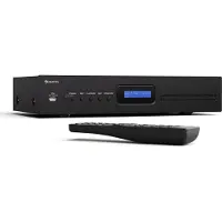 Auna Art22 hifi-cd-speler met slot-in-mechanisme, USB-ingang, cd- en mp3-weergave, afstandsbediening, optische en coaxiale uitgangen – geluidskwaliteit van 3W – zwart