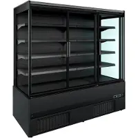 CombiSteel Wandkoeling - JAMIE - Zwart - +2°C/+4°C - Geforceerd - Klapdeuren - 1935x665x1920mm