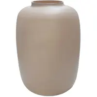 Vase the World Vaas Artic | Small | Matte ivory - Mat Beige | Ø21 x H29 cm