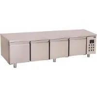 CombiSteel Koelwerkbank Combisteel, RVS, 4 deuren, 4x1/1GN, 213(b)x60(h)x70(d), 230V/230W
