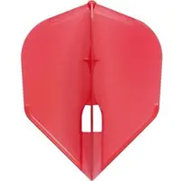 L-Style Champagne Flight L3 Shape Solid Red - Dart Flights