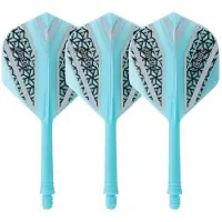 Cuesoul - Tero Flight System AK5 Rost Black Pattern - Blue Standard - Dart Flights