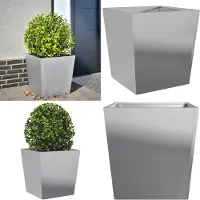 vidaXL Plantenbak 50x50x50 cm gegalvaniseerd staal