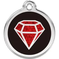 Red Dingo Hondenpenning 38 mm Diamant