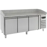 CombiSteel Pizzawerkbank - 580L - 3 Deuren - 2025x800x1000mm