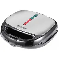 Monzana Tosti Apparaat – Antiaanbaklaag 23x22x10cm 800W – Zwart