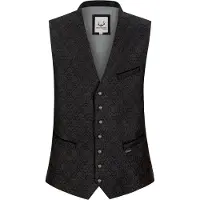 Stockerpoint Klederdracht gilet 'Piero' stone grey / zwart