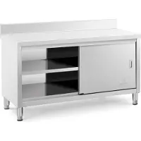 Royal Catering RVS werkkast - 150 x 60 x 85 cm - 600 kg laadvermogen