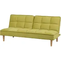 Beliani SILJAN - Slaapbank 3-zits - Groen - Polyester