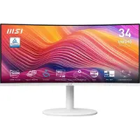 MSI Modern MD342CQPW, 86,4 cm (34 inch), 3440 x 1440 pixels, UltraWide Quad HD, 4 ms, Wit