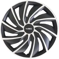 Wrc Wieldoppen 16 inch - Set van 4 - Zilver/zwart