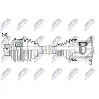 NTY NPW-PS-021 Aandrijfas