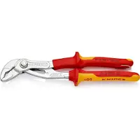 Knipex Cobra VDE Hightech-Waterpomptang | 250 mm Lengte | Geïsoleerd | Meercomponenten-Omhulling - 87 26 250 T BK