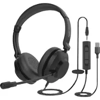 Axtel AXH-ONEUCD-35, Kabel, Kantoorgebruik / callcenter, 20 - 20000 Hz, Headset met microfoon, Zwart