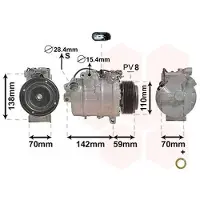 VAN WEZEL 0600K418 Aircopomp