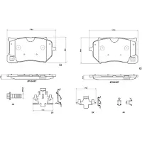 Brembo Remblokkenset, schijfrem P 86 036