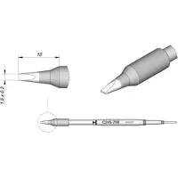 JBC C245768 Soldeerpunt Beitelvorm, Recht Grootte soldeerpunt 0.3 mm Lengte soldeerpunt: 10 mm Inhoud: 1 stuk(s)