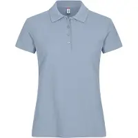 Clique Basic Polo Women Dames Zachtblauw maat XXL dames