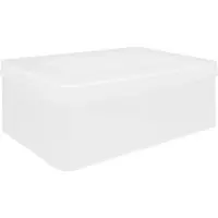 QUVIO Opbergbox - Transparant - Afneembare deksel